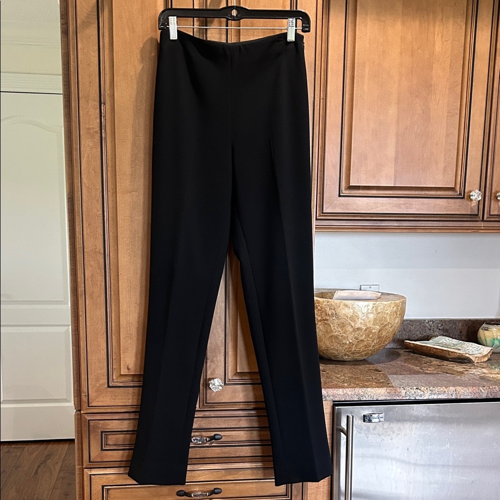 Ralph Lauren Purple Label Black Straight-Leg Trousers